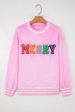 Naya Merry Graphic Plush Pullover - Aaria Tees Aaria Tees