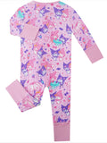 PoshTOT Sanrio Kuromi Bamboo Baby Convertible Zippy Romper - Aaria Tees Aaria Tees