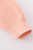 Coral hand-embroidery bunny pullover sweater - Aaria Tees Aaria Tees