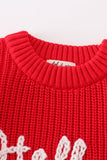 Maroon hello jolly hand-embroidery jumper sweater - Aaria Tees Aaria Tees
