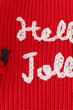 Maroon hello jolly hand-embroidery jumper sweater - Aaria Tees Aaria Tees