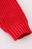 Maroon hello jolly hand-embroidery jumper sweater - Aaria Tees Aaria Tees