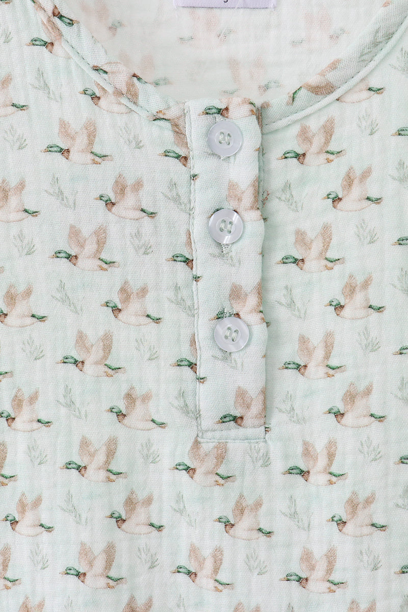 Premium duck print muslin top - Aaria Tees Aaria Tees