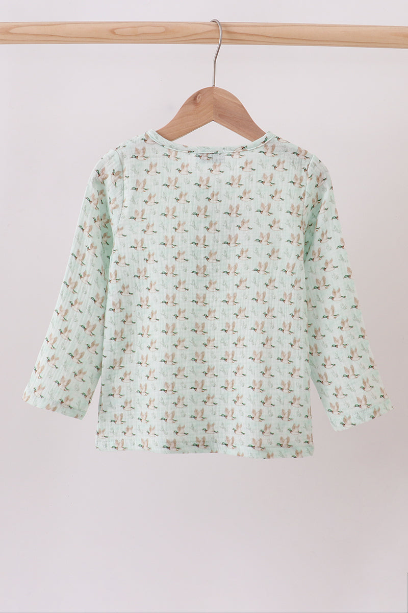 Premium duck print muslin top - Aaria Tees Aaria Tees