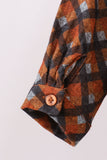 Premium brown plaid button down muslin shirt - Aaria Tees Aaria Tees