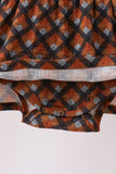Premium brown plaid muslin bubble Aaria Tees