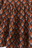 Premium brown plaid muslin dress - Aaria Tees Aaria Tees