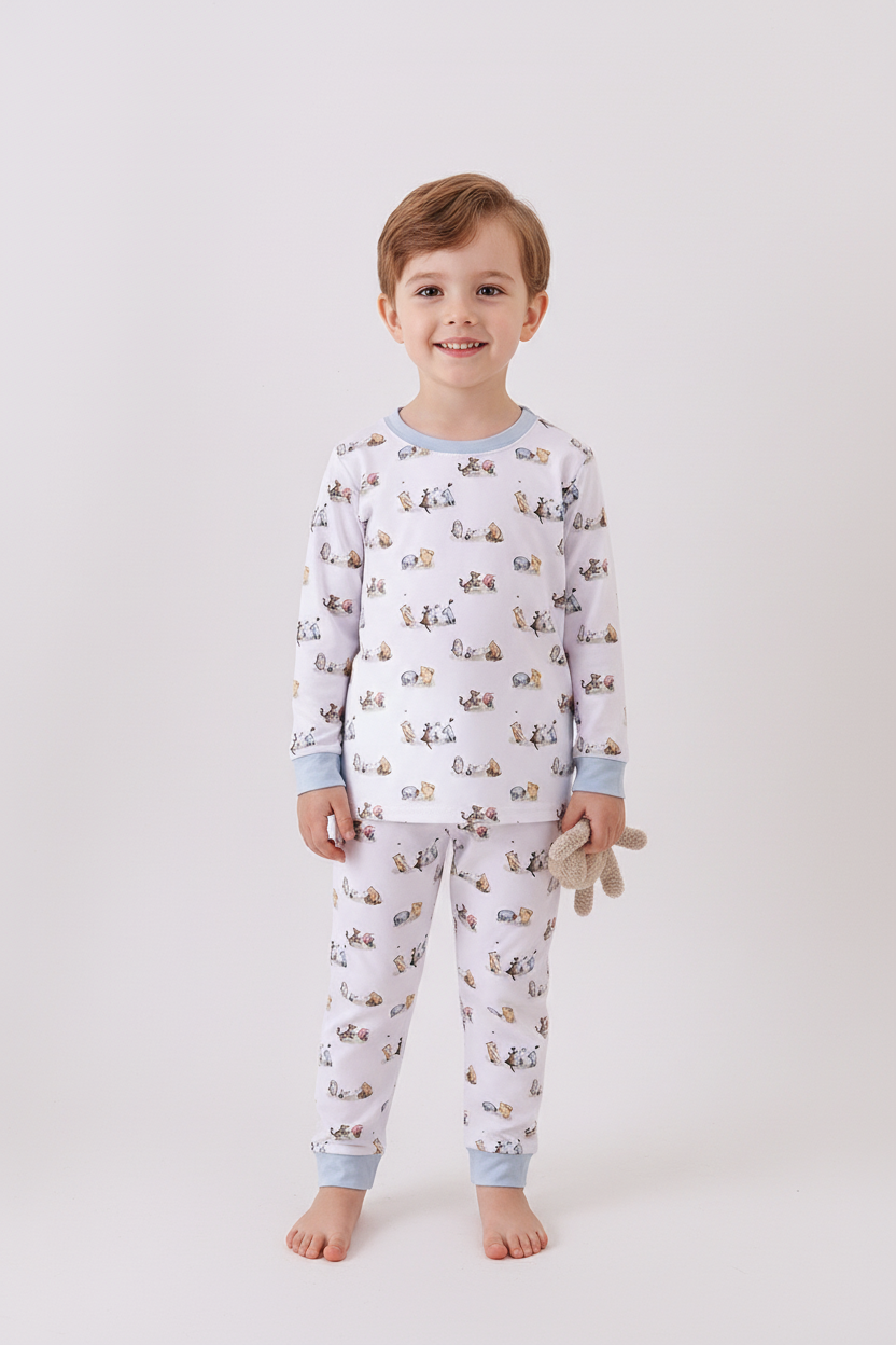 Premium character print bamboo pants set - Aaria Tees
