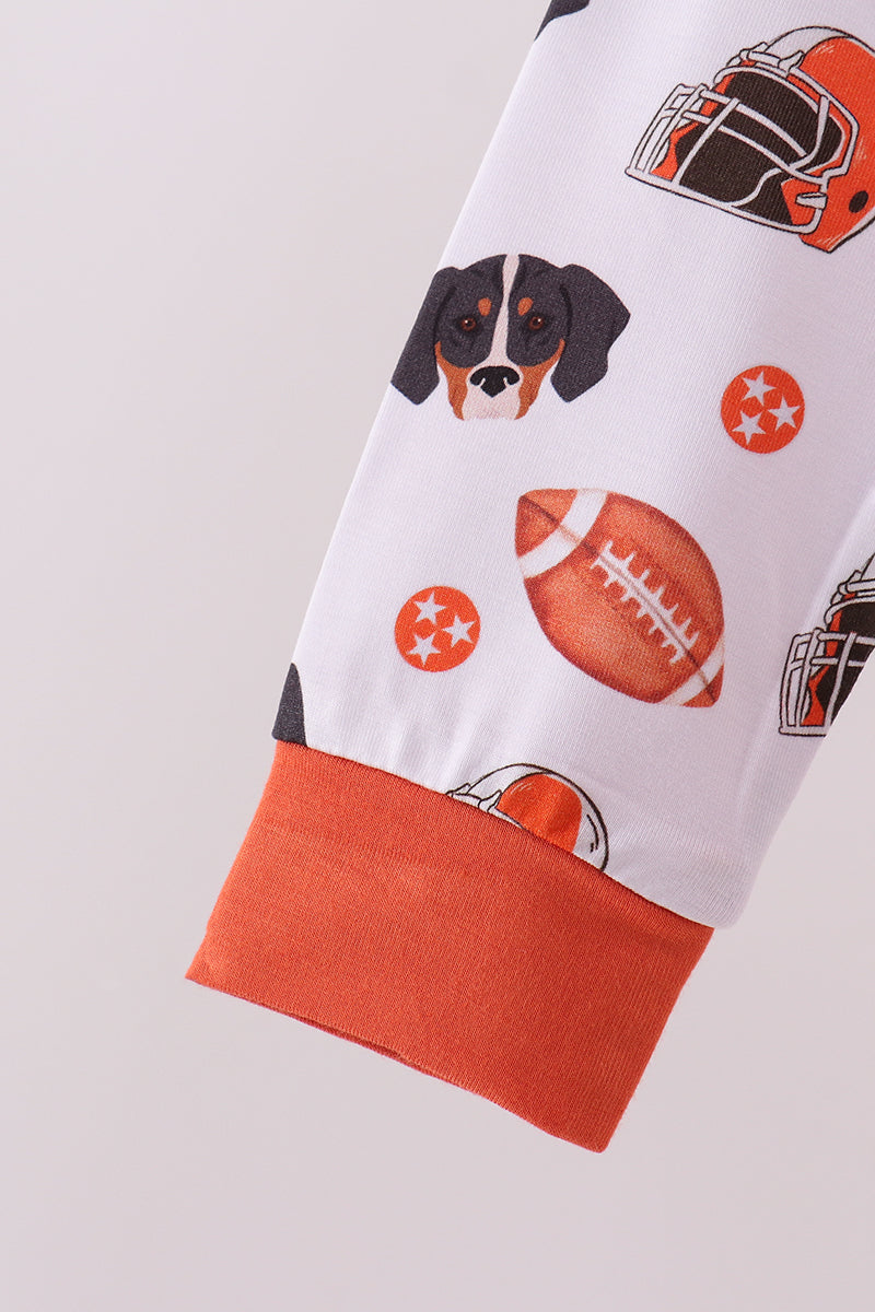 Premium orange Tennessee print bamboo pants set - Aaria Tees Aaria Tees