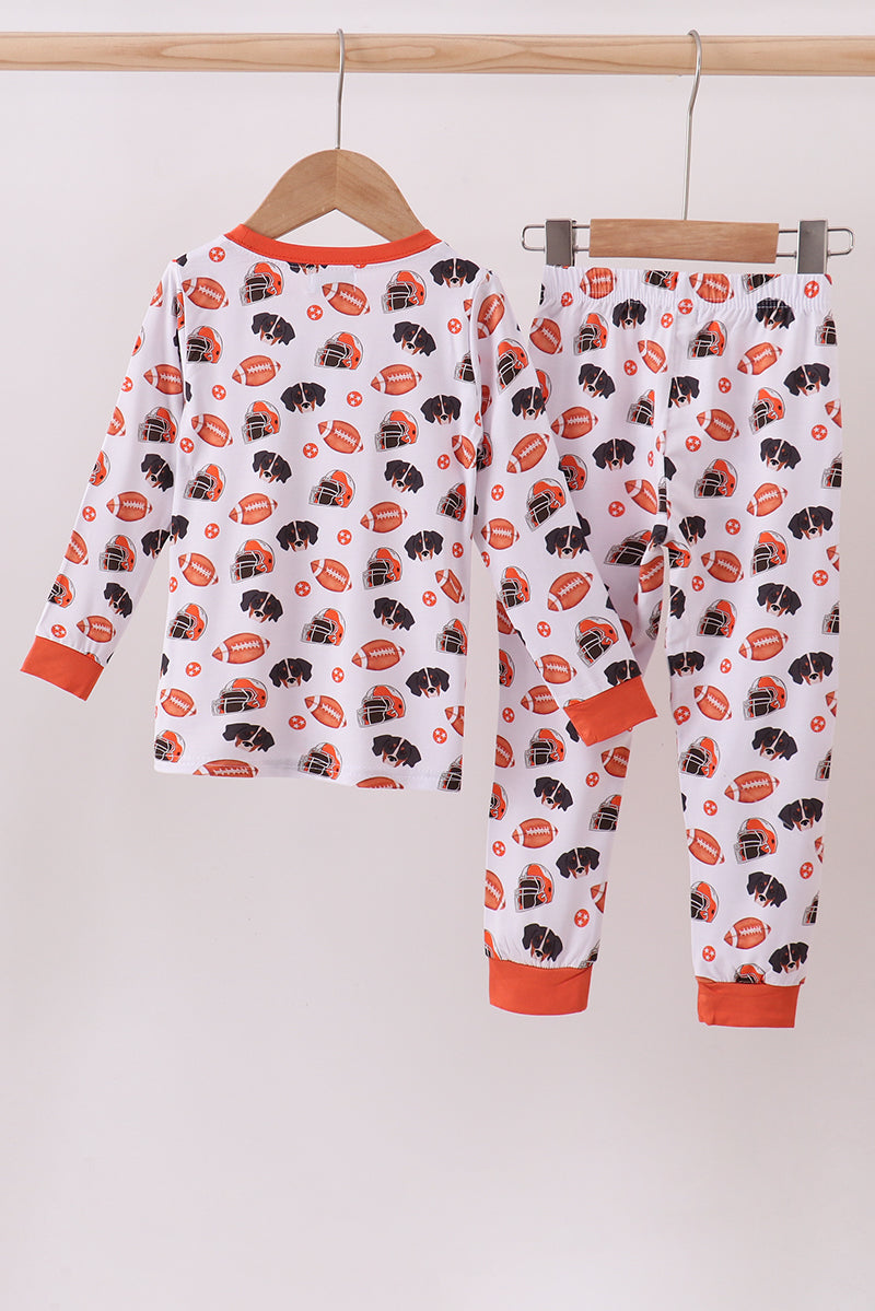 Premium orange Tennessee print bamboo pants set - Aaria Tees Aaria Tees