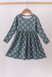 Premium forest reindeer print bamboo dress - Aaria Tees Aaria Tees
