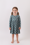 Premium forest reindeer print bamboo dress - Aaria Tees Aaria Tees