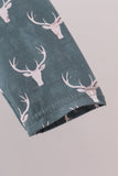 Premium forest reindeer print bamboo dress - Aaria Tees Aaria Tees