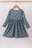 Premium forest reindeer print bamboo dress - Aaria Tees Aaria Tees