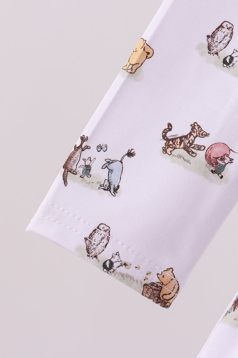 Premium blue character print bamboo dress - Aaria Tees Aaria Tees
