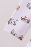 Premium blue character print bamboo dress - Aaria Tees Aaria Tees