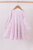Premium pink boots bamboo dress - Aaria Tees Aaria Tees