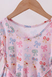 Premium whimsical bows bamboo dress - Aaria Tees Aaria Tees