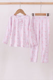 Premium pink boots bamboo pants set - Aaria Tees Aaria Tees