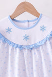 Premium blue snow bow pants set Aaria Tees