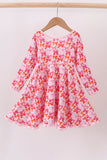 Premium berry blossom bows ruffle bamboo dress - Aaria Tees Aaria Tees