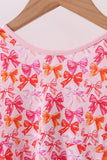 Premium berry blossom bows ruffle bamboo dress - Aaria Tees Aaria Tees