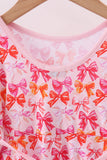 Premium berry blossom bows ruffle bamboo dress - Aaria Tees Aaria Tees