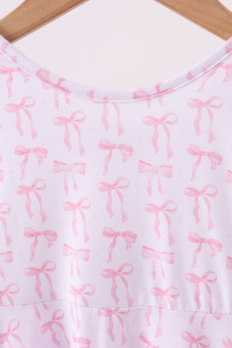 Premium tiny bow delight bamboo dress - Aaria Tees Aaria Tees