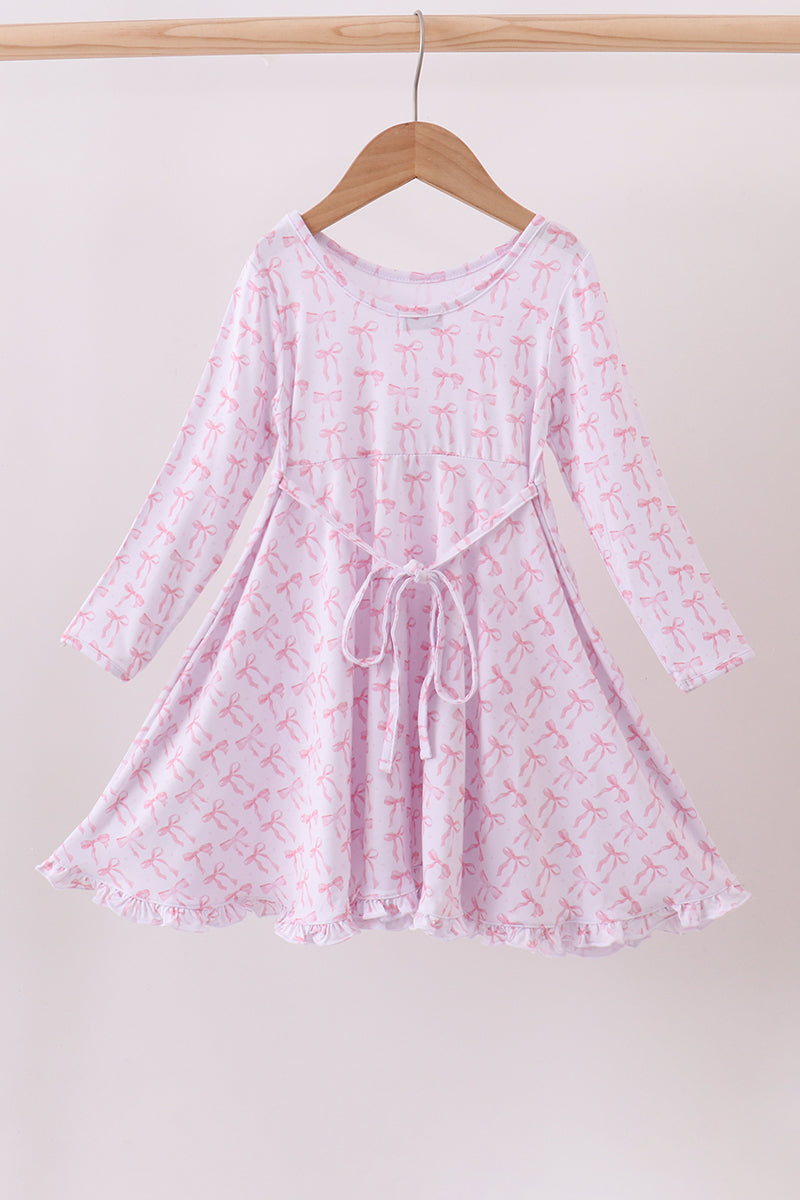 Premium tiny bow delight bamboo dress - Aaria Tees Aaria Tees