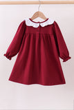 Premium Maroon Georgia bulldog applique dress - Aaria Tees Aaria Tees