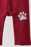 Premium Maroon Georgia bulldog applique jonjon - Aaria Tees Aaria Tees