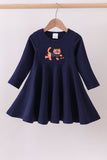 Premium Navy Clemson tiger applique dress - Aaria Tees Aaria Tees