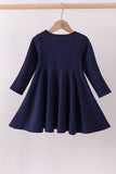 Premium Navy Clemson tiger applique dress - Aaria Tees Aaria Tees
