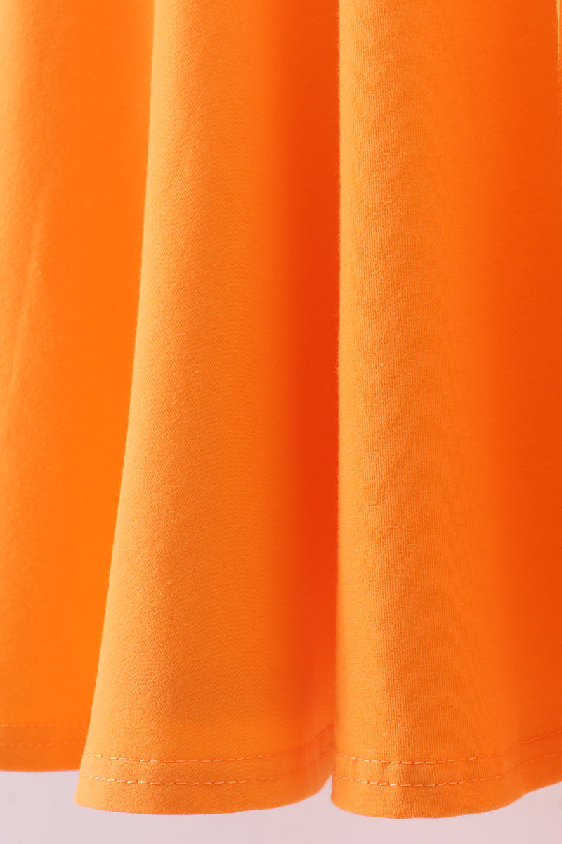 Premium Orange Tennessee puppy applique dress - Aaria Tees Aaria Tees