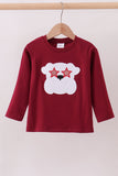 Premium Maroon Georgia bulldog applique top - Aaria Tees Aaria Tees