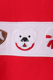 Premium Red Georgia bulldog embroidery top Aaria Tees