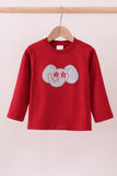 Premium Maroon Alabama elephant applique top - Aaria Tees Aaria Tees