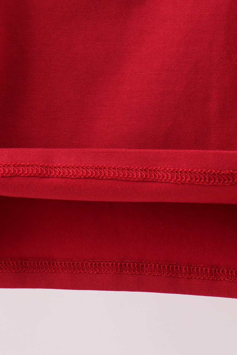 Premium Maroon Alabama elephant applique top - Aaria Tees Aaria Tees