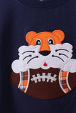 Premium Navy Auburn tiger applique top - Aaria Tees Aaria Tees