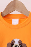 Premium Orange Tennessee puppy applique top - Aaria Tees Aaria Tees