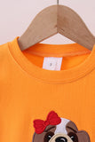 Premium Orange Tennessee puppy applique top - Aaria Tees Aaria Tees