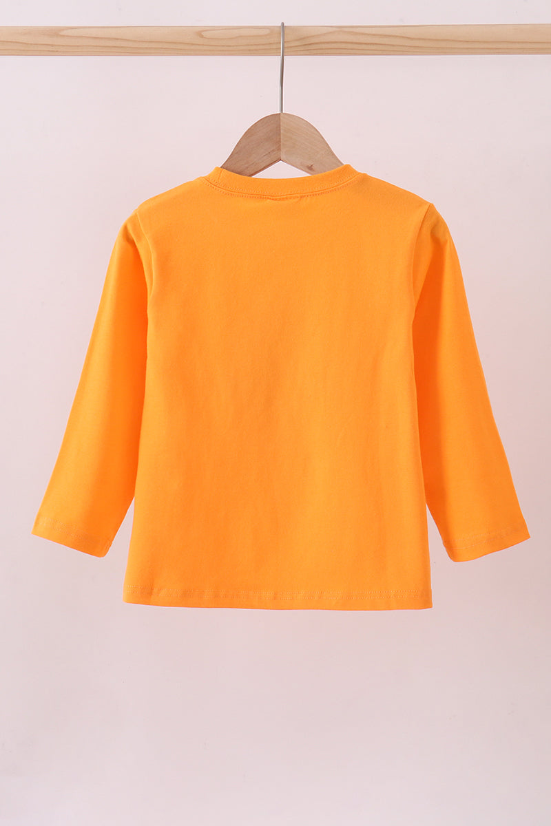 Premium Orange Tennessee puppy applique top - Aaria Tees Aaria Tees
