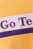 Premium Yellow LSU Go Team embroidery top - Aaria Tees Aaria Tees