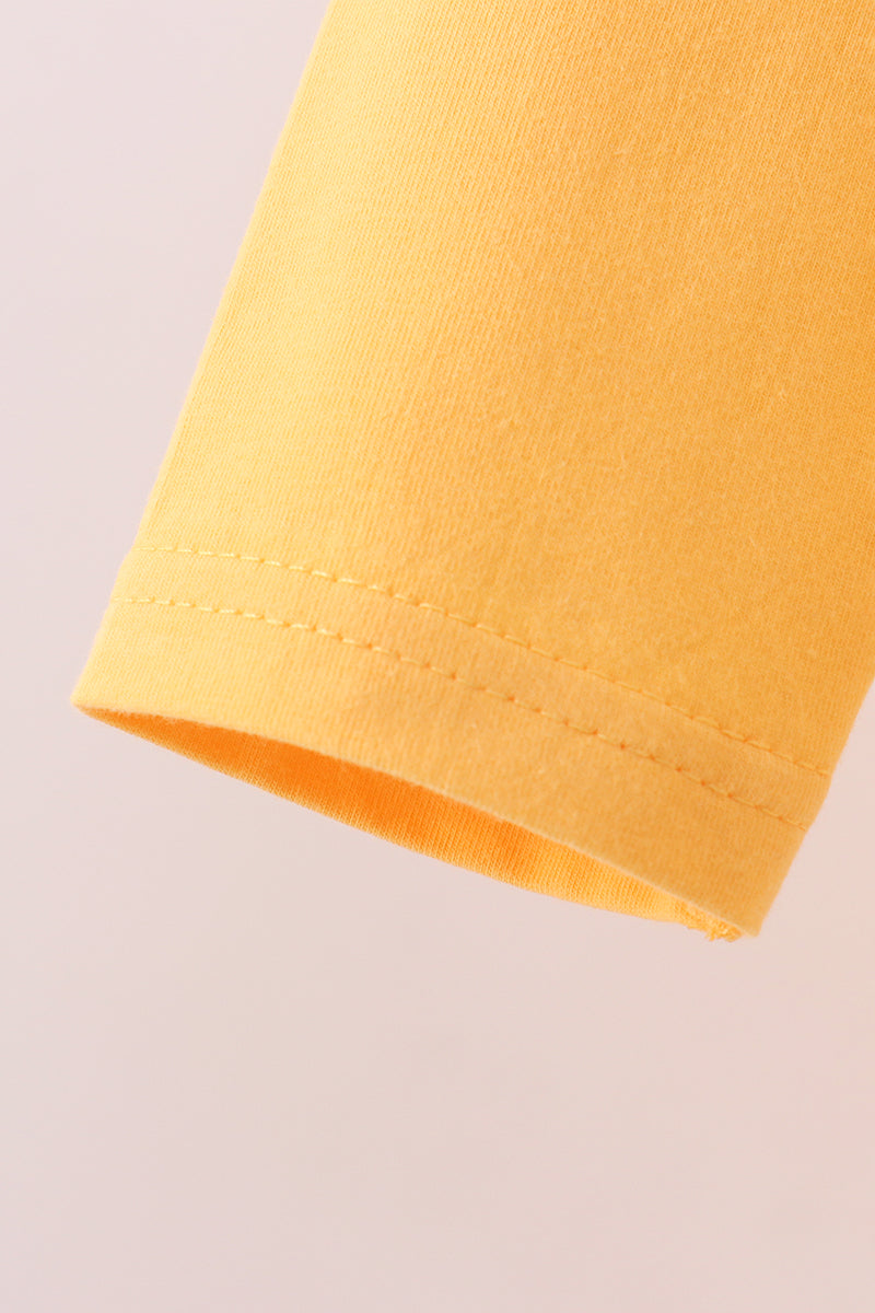 Premium Yellow LSU Go Team embroidery top - Aaria Tees Aaria Tees