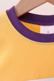 Premium Yellow LSU Go Team embroidery top - Aaria Tees Aaria Tees