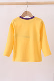 Premium Yellow LSU Go Team embroidery top - Aaria Tees Aaria Tees