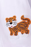 Premium Navy Auburn tiger applique pants set Aaria Tees