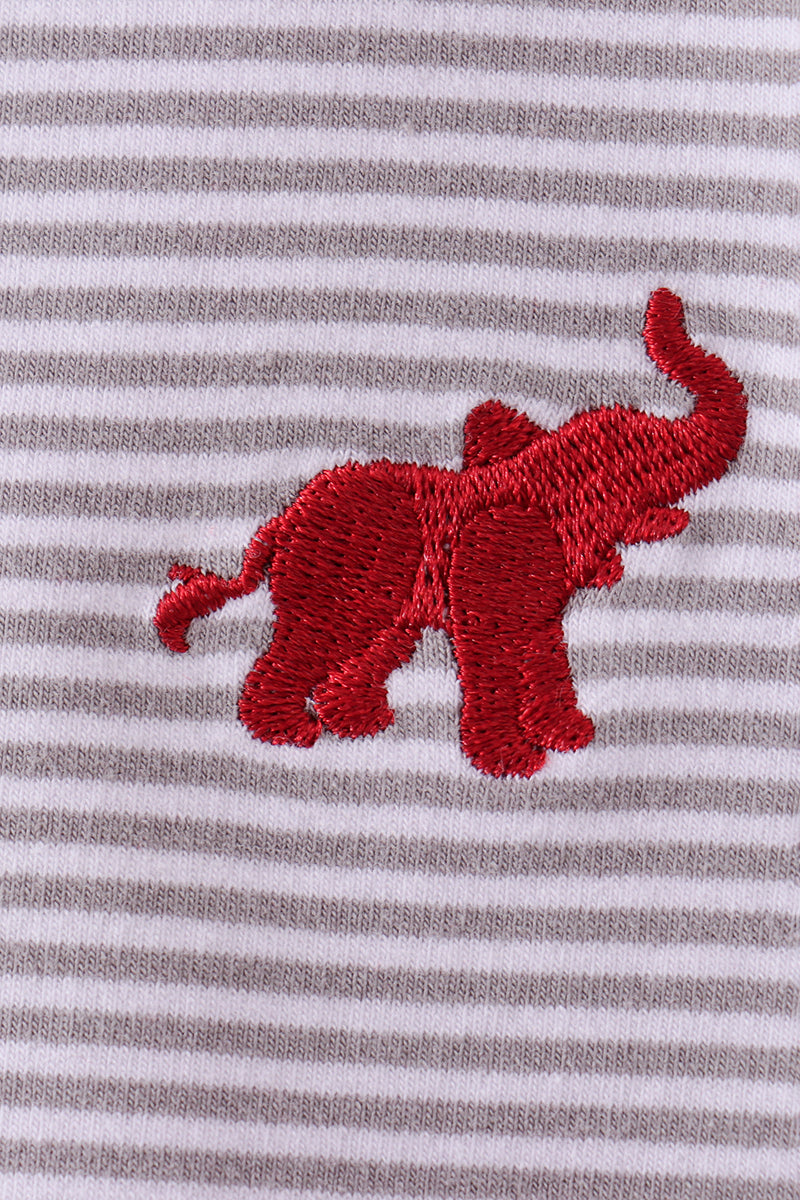 Premium Maroon Alabama elephant embroidery pants set - Aaria Tees Aaria Tees