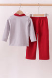 Premium Maroon Alabama elephant embroidery pants set - Aaria Tees Aaria Tees