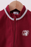Premium Maroon Georgia bulldog embroidery vest - Aaria Tees Aaria Tees